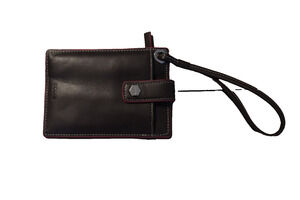 Lodis Wristlet Wallet Padded Brown Faux Leather ID Holder (31)